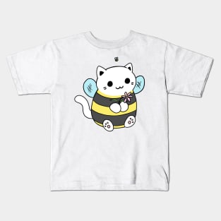 bumble bee cat Kids T-Shirt